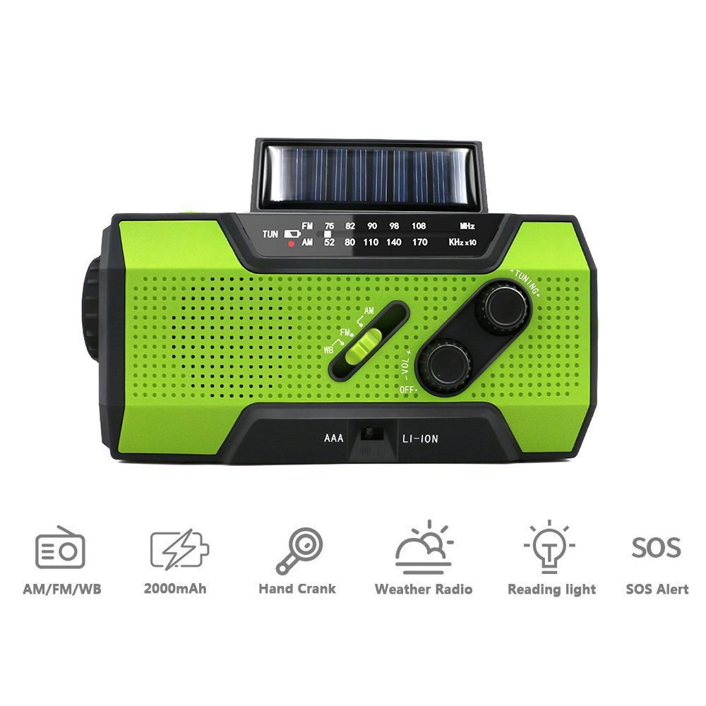 Multifunctional Solar Rechargeable Emergency Light Radio